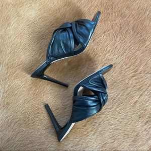 Kurt Geiger Carvela mule heels GUAVA knot in black